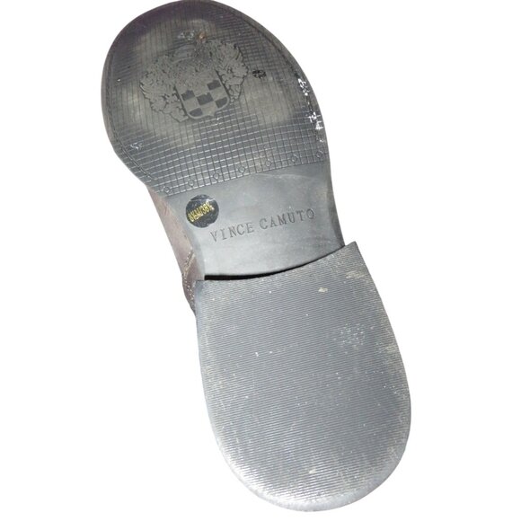 VINCE CAMUTO Farren Brown Italian Leather Full Zip Riding Boots 8.5 - Picture 6 of 7